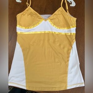 StellaMcCartney/Adidas Women top. Built-in bra. Adjustable strap. Slim design.Lg